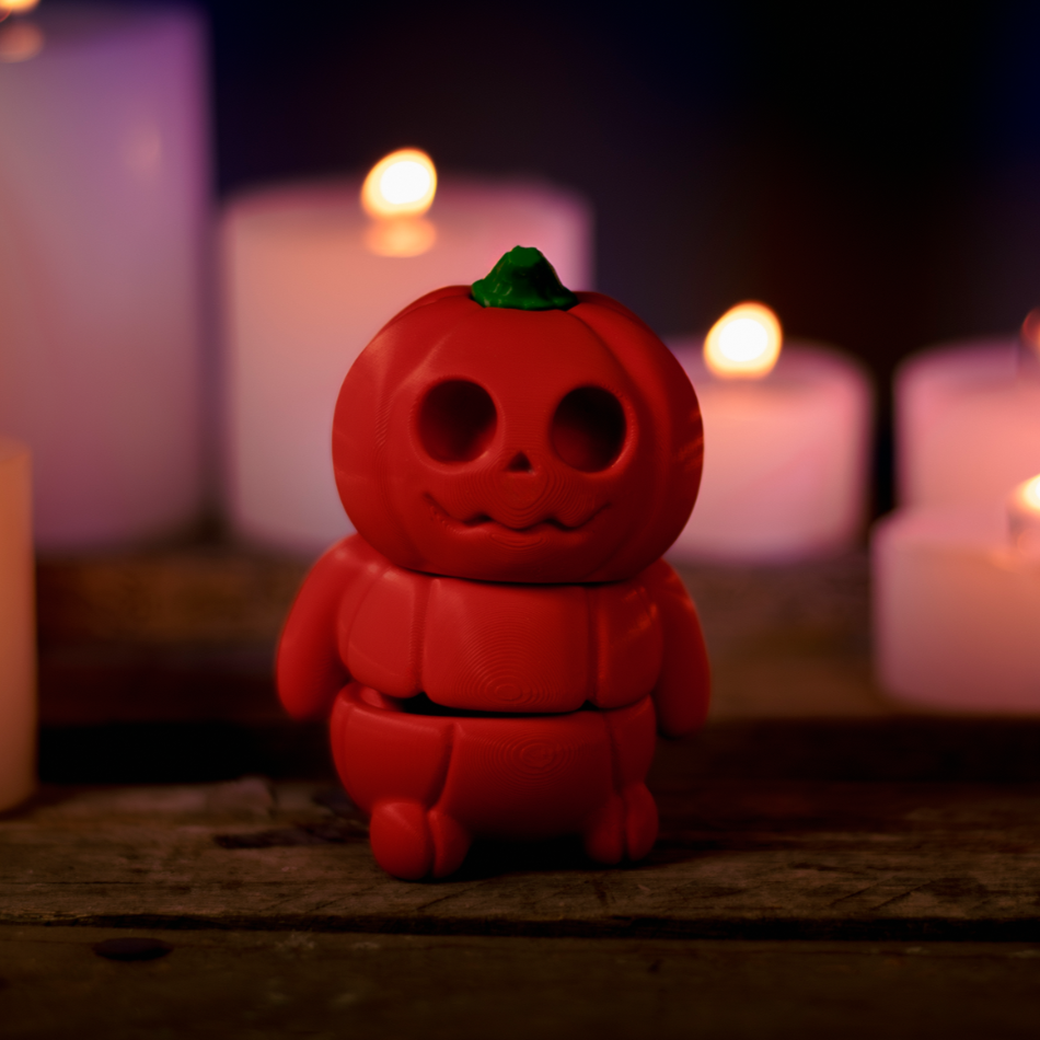 Tiny Pumpkin fidget Keychain - Tiny Lowlanders