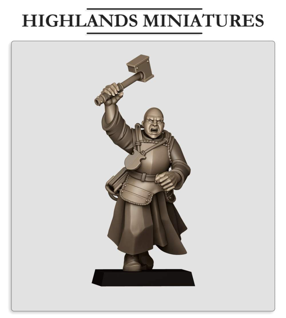 Sunland Battle Priest 2 Fillers & Heroes - Highlands Miniatures