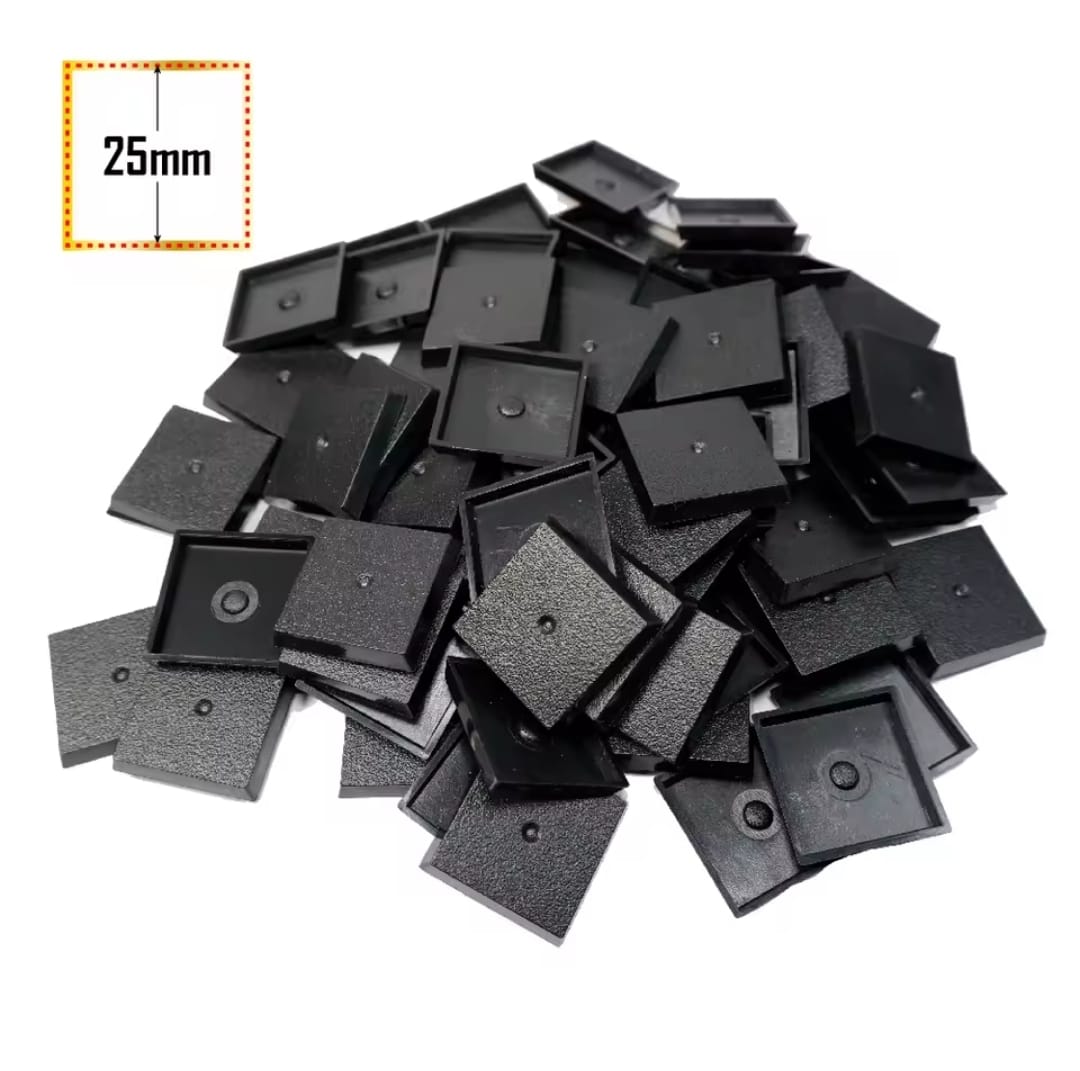 25x25mm square Bases