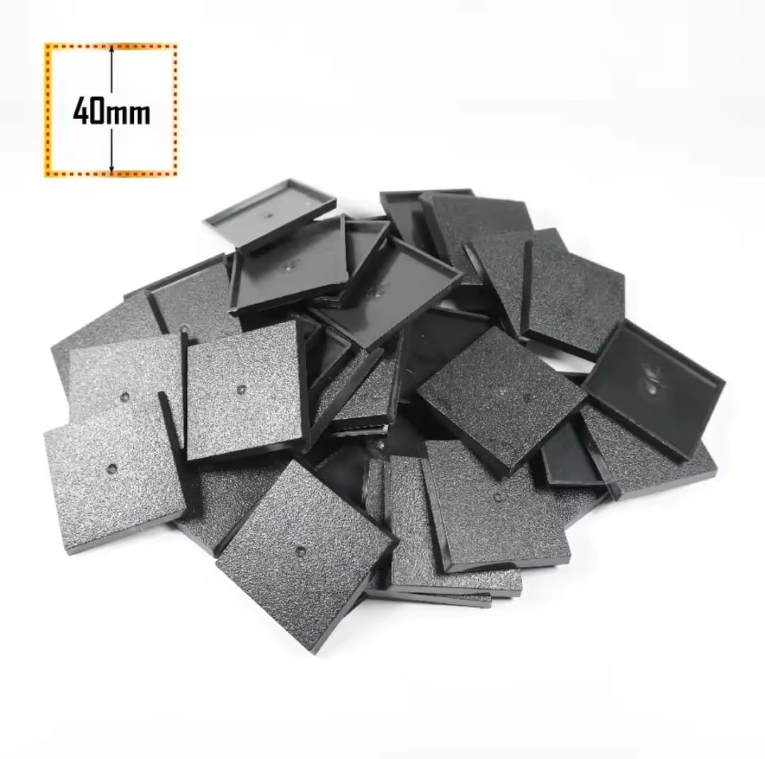 40x40mm square Bases - Forged Lowlanders