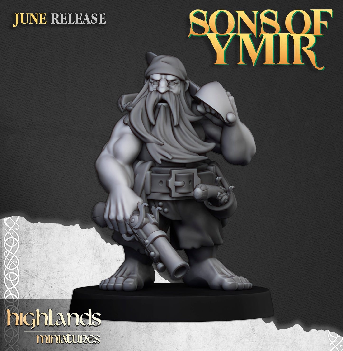 Dwarf Pirates 12x - Highlands Miniatures