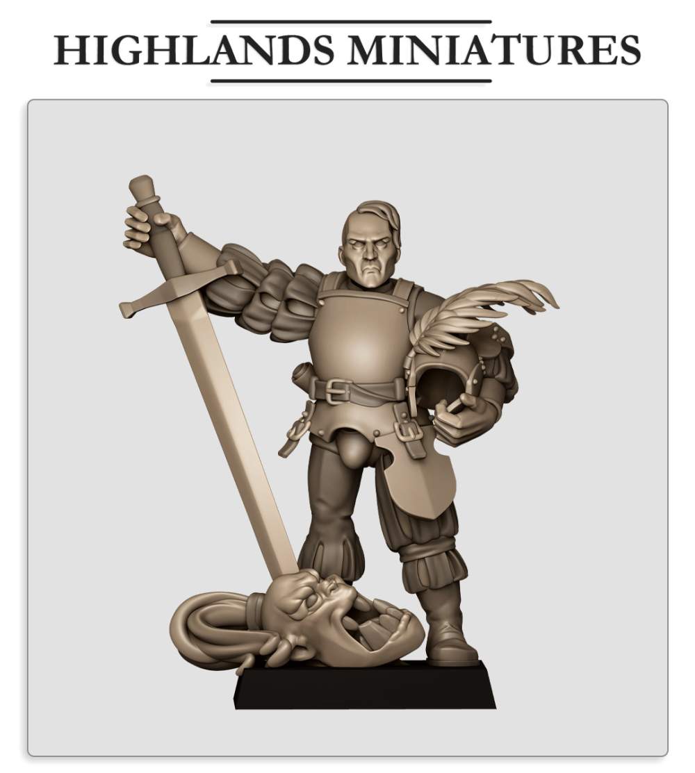 Sunland Captain 3 Fillers & Heroes - Highlands Miniatures