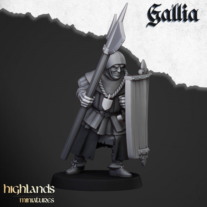 Gallia Men at Arms 20x - Highlands Miniatures