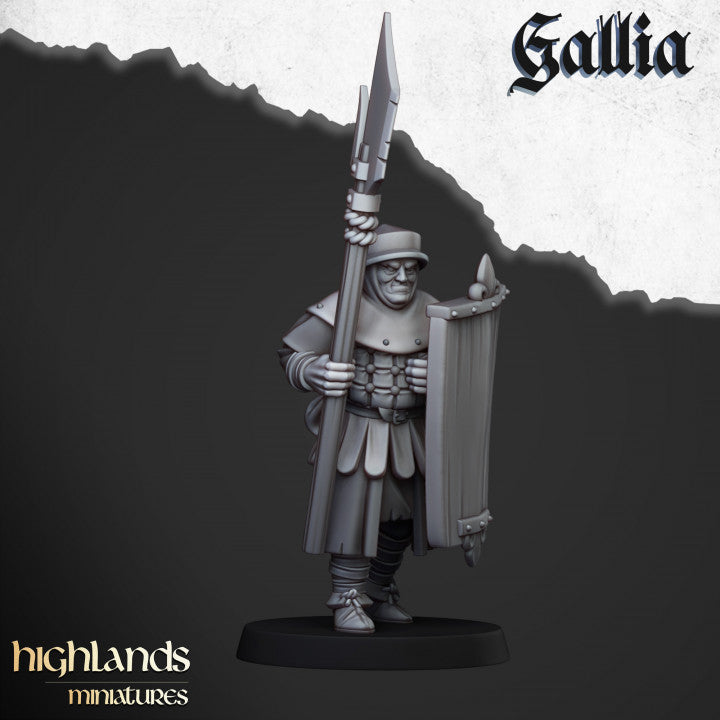 Gallia Men at Arms 20x - Highlands Miniatures