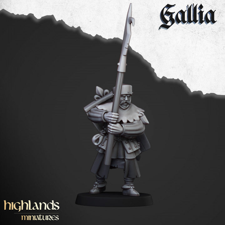 Gallia Men at Arms 20x - Highlands Miniatures