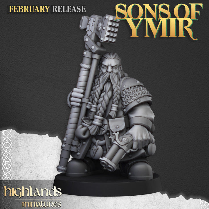 Dwarf Male Engineer - Highlands Miniatures