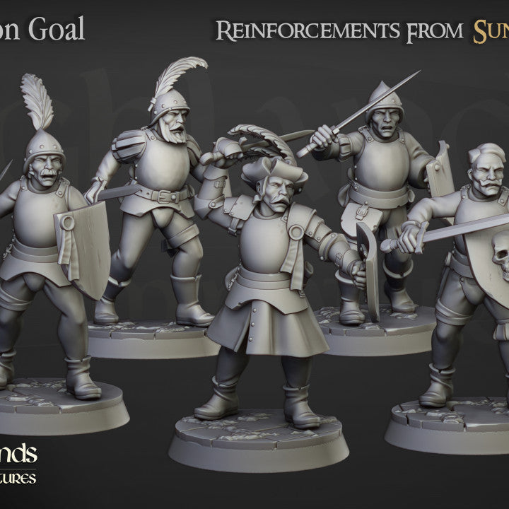 Sunland Swordsmen 5x - Highlands Miniatures