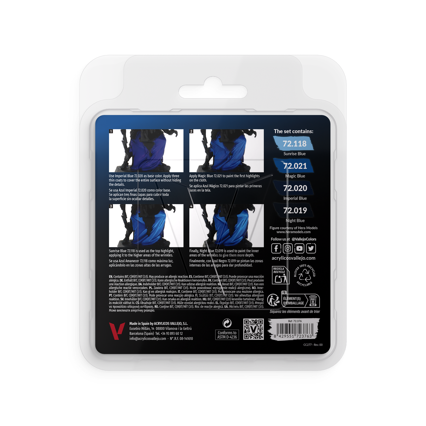 Vallejo Game Color - Blue Color Set - 4x 18ml