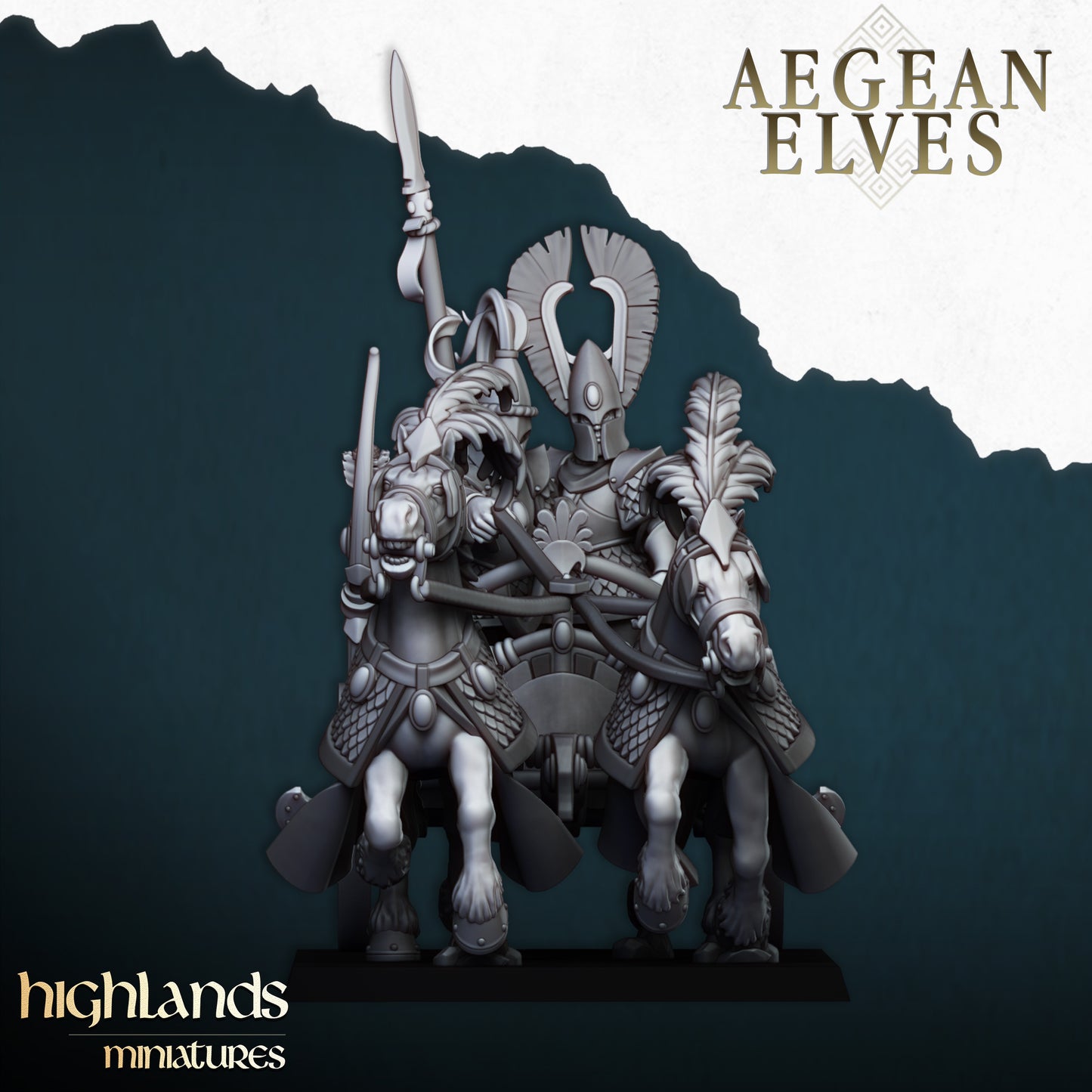 Aegean Elves Chariot- Highlands Miniatures