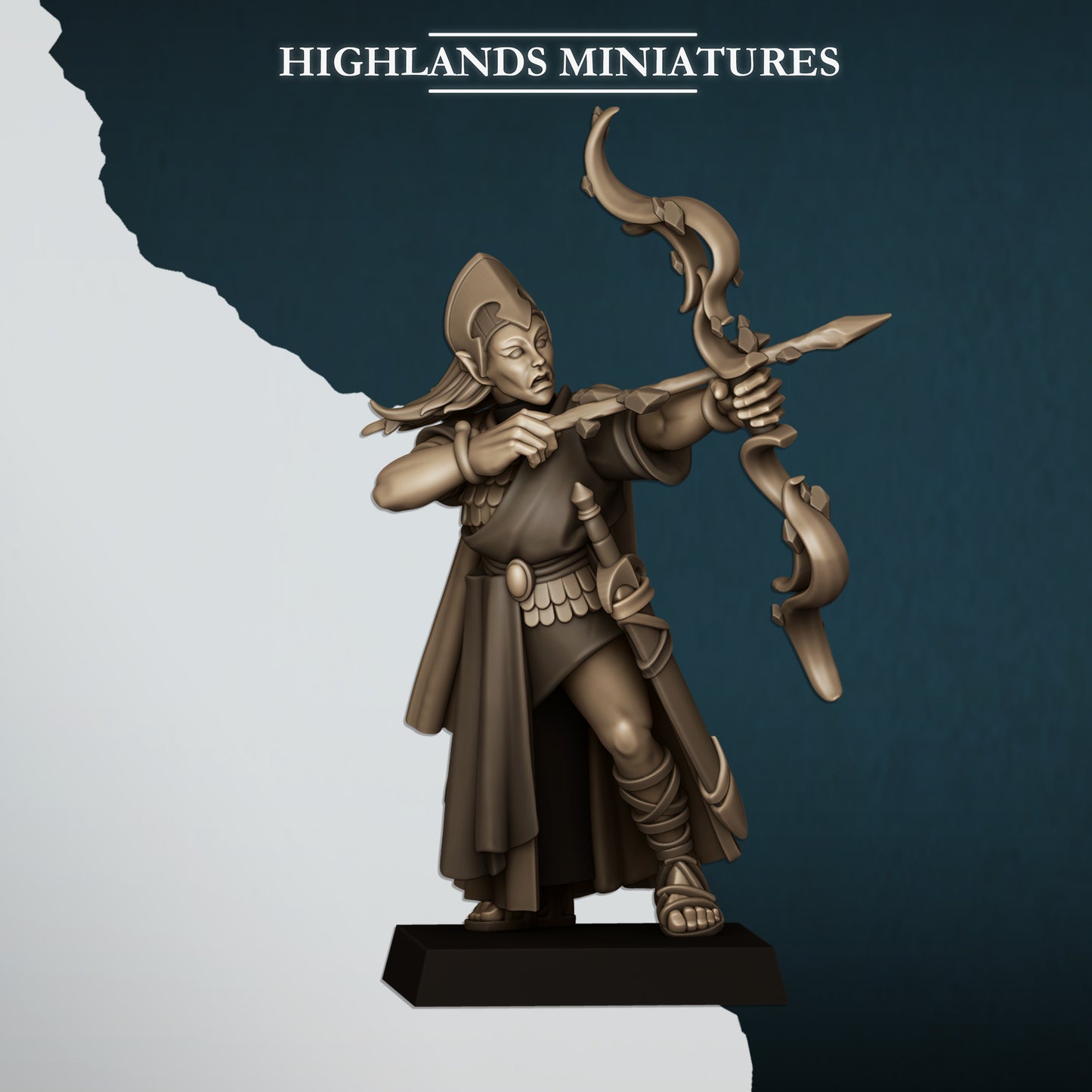 Aegean Maids with Bows 10x - Highlands Miniatures