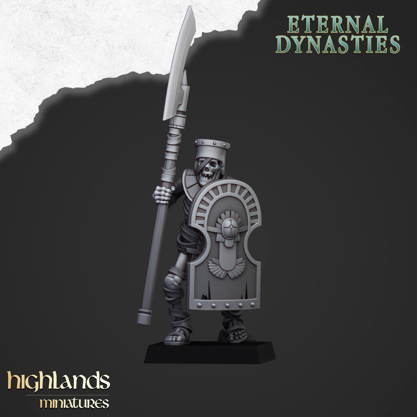 Eternal Dynasties Ancient Guard with Halberds 10x - Highlands Miniatures