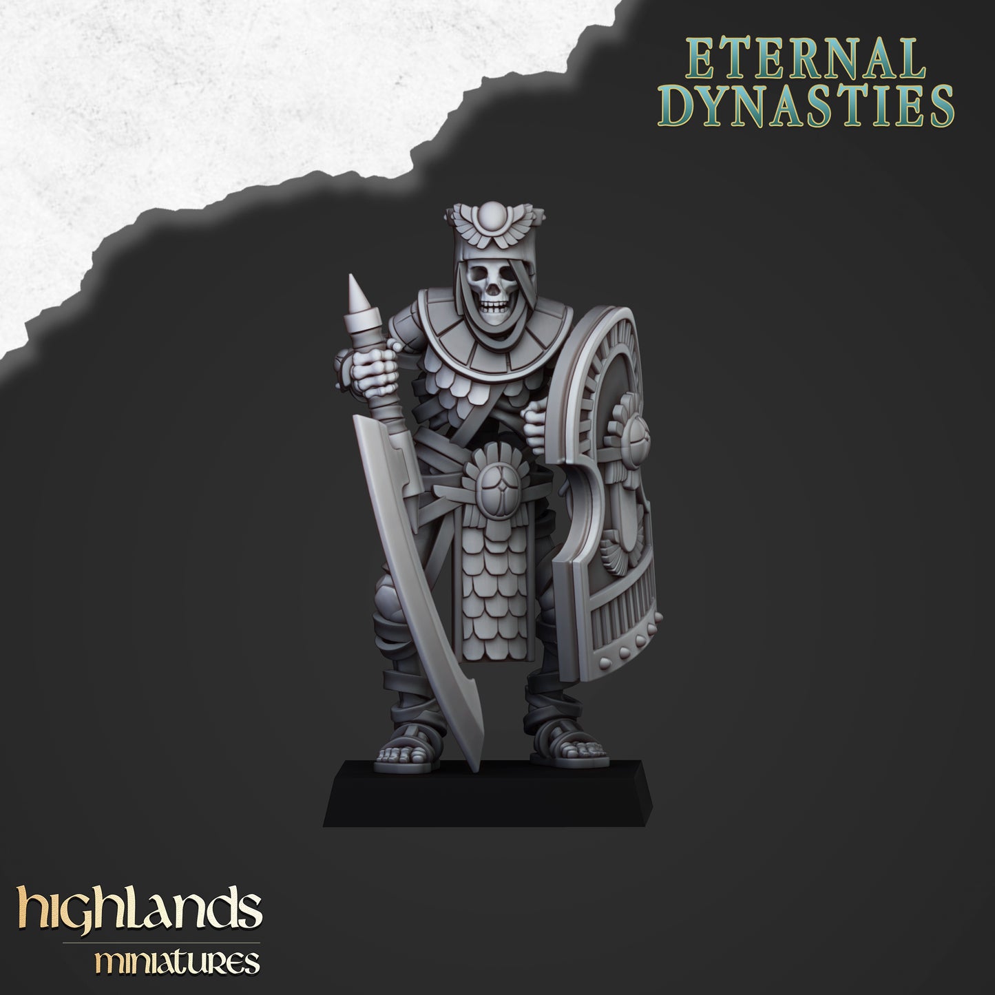Eternal Dynasties Ancient Guard with hand weapons 10x - Highlands Miniatures