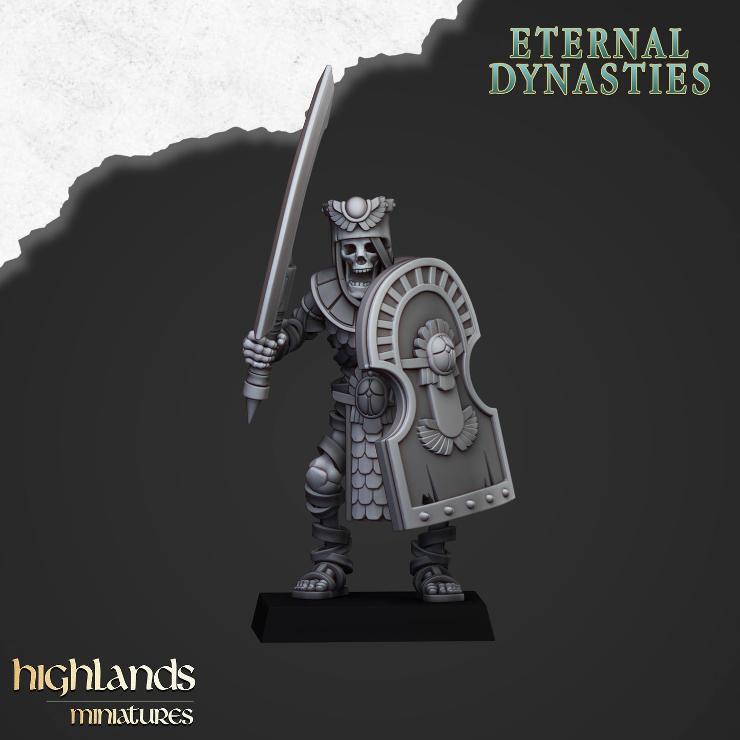 Eternal Dynasties Ancient Guard with hand weapons 10x - Highlands Miniatures