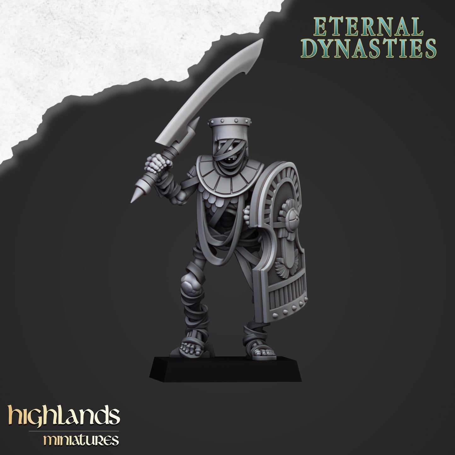 Eternal Dynasties Ancient Guard with hand weapons 10x - Highlands Miniatures