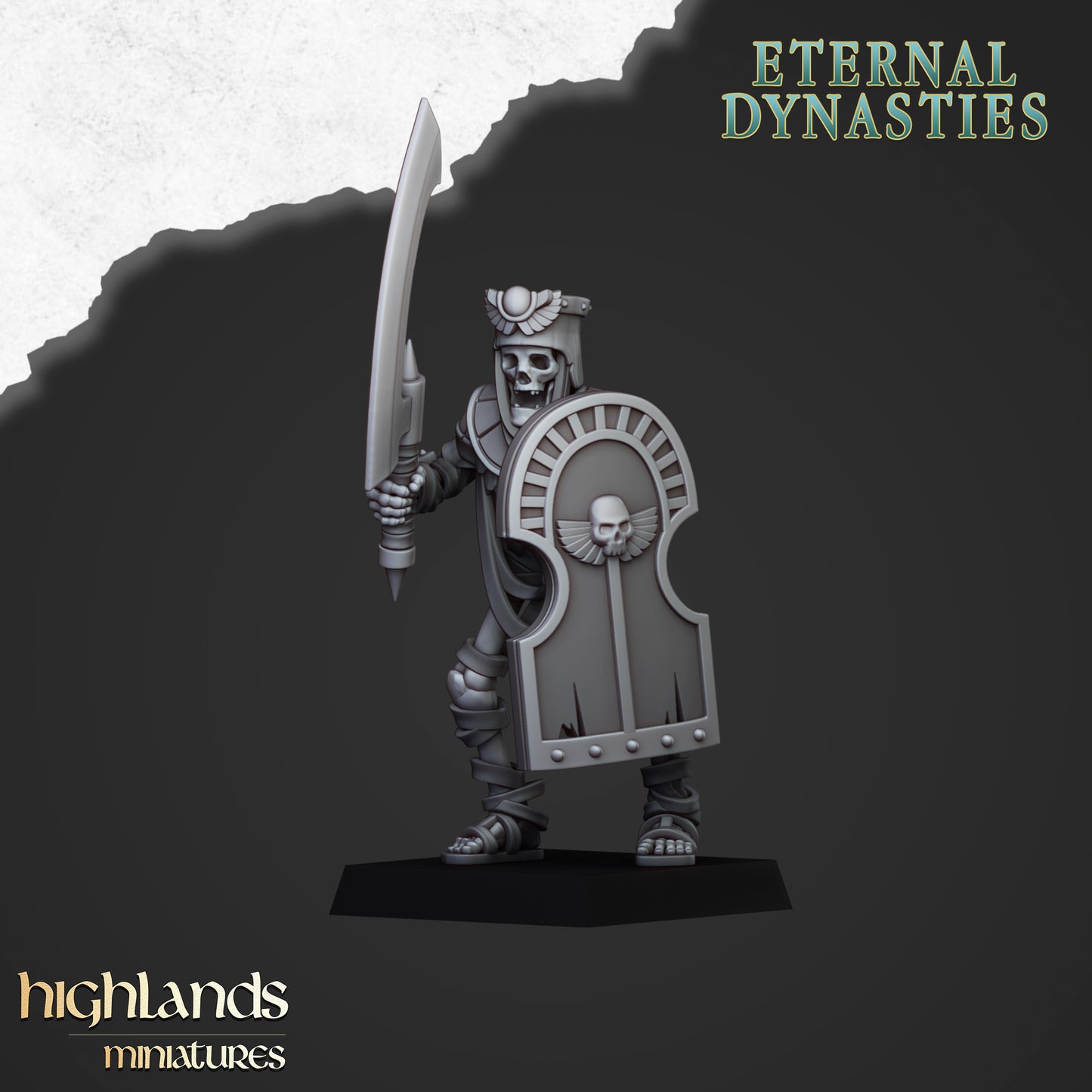 Eternal Dynasties Ancient Guard with hand weapons 10x - Highlands Miniatures