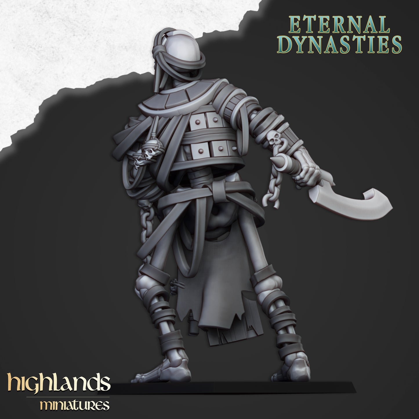 Eternal Dynasties Ancient Skeletal Colossi giant 1x - Highlands Miniatures