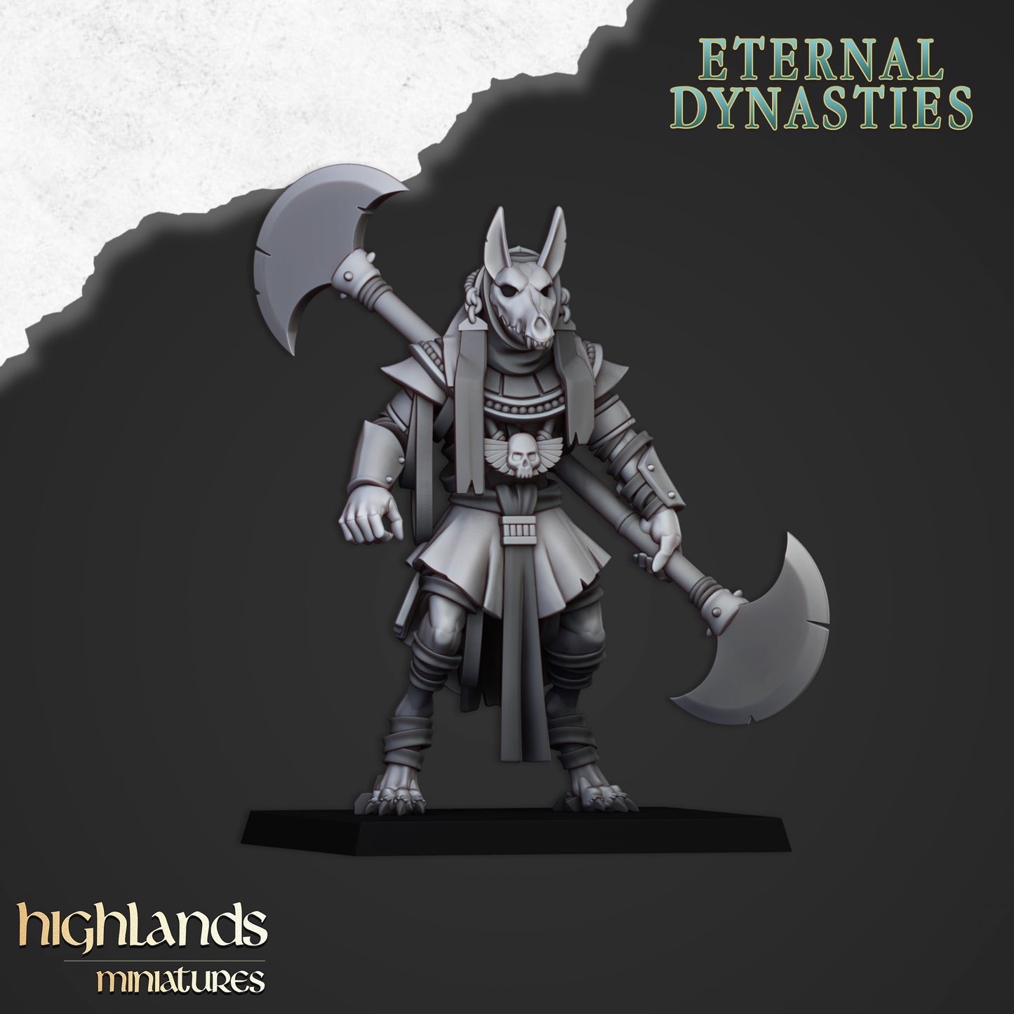 Eternal Dynasties Anubis Guard with Halberds 3x- Highlands Miniatures