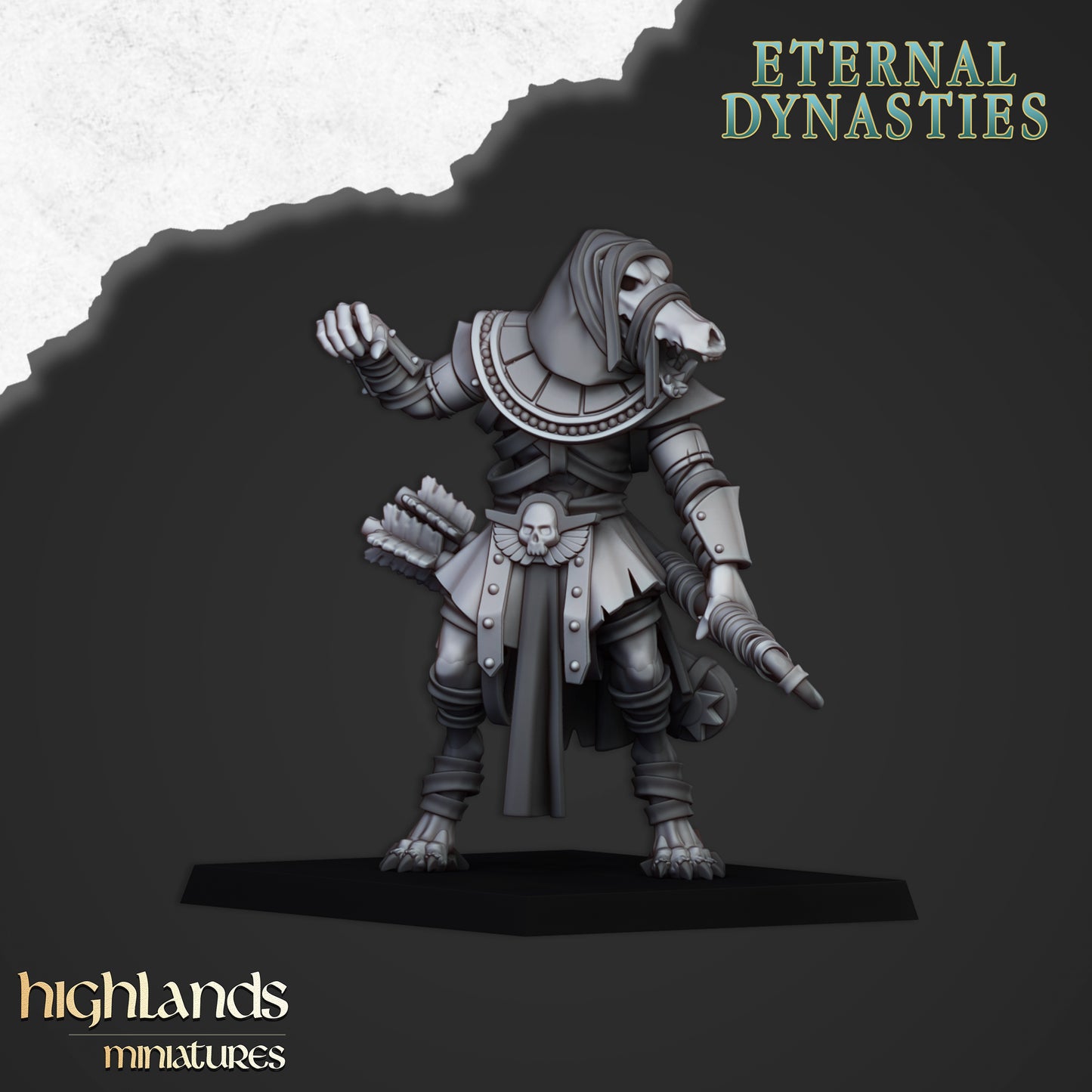 Eternal Dynasties Anubis Guard with bows 3x- Highlands Miniatures