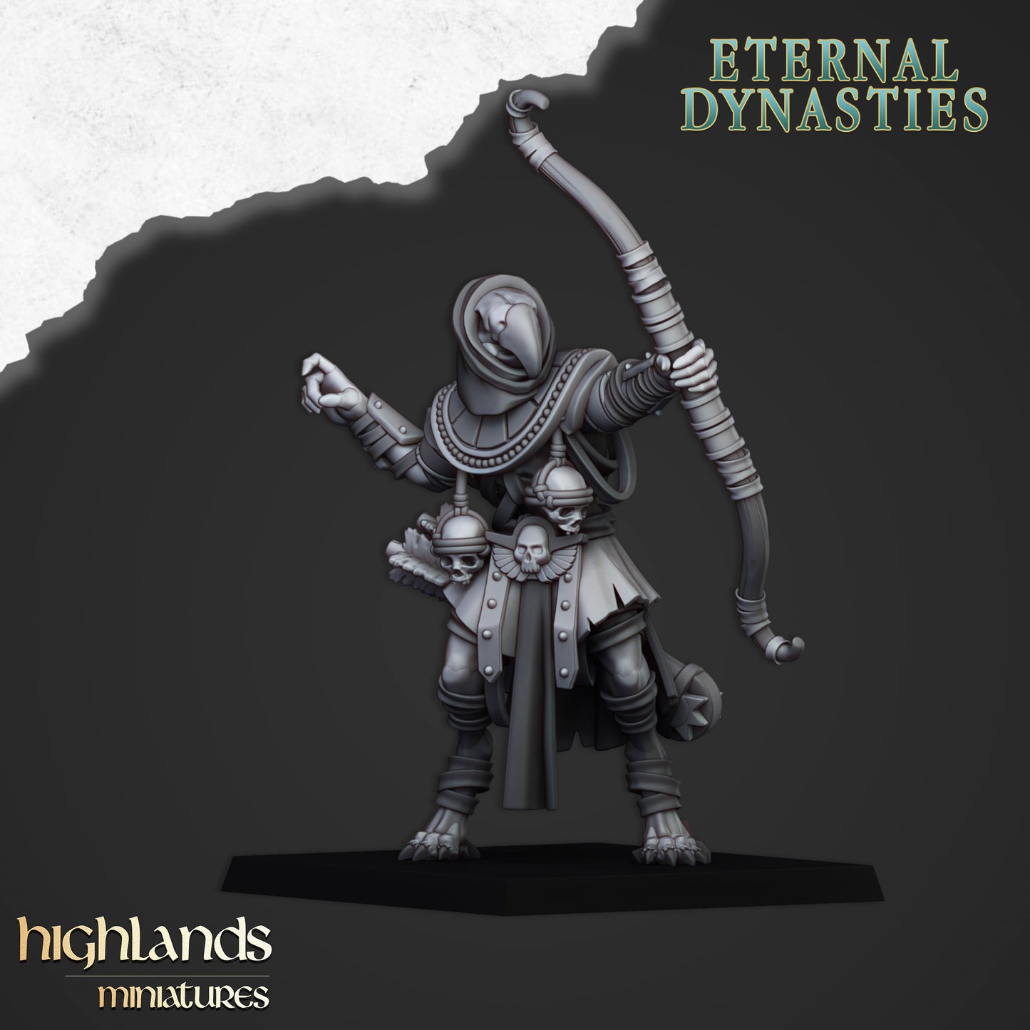 Eternal Dynasties Anubis Guard with bows 3x- Highlands Miniatures