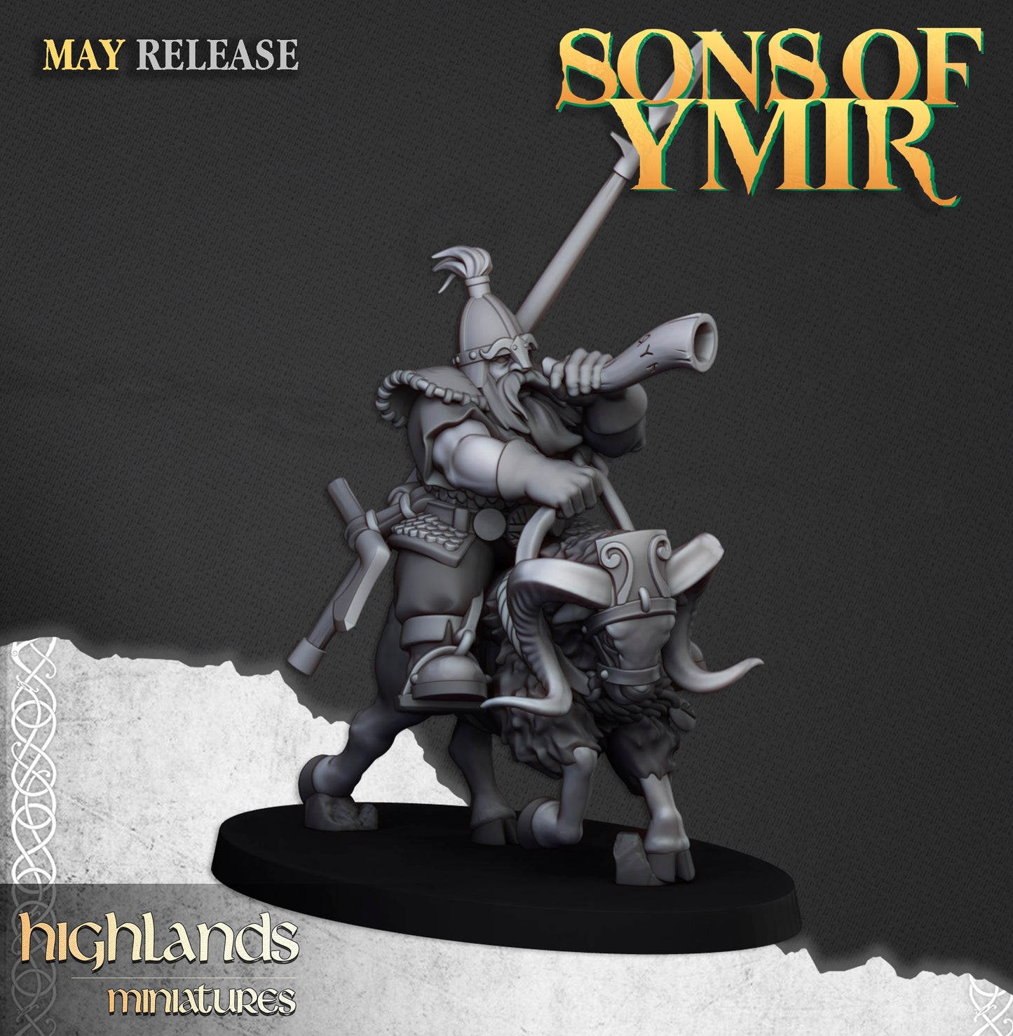 Dwarfs Mounted - Highlands Miniatures