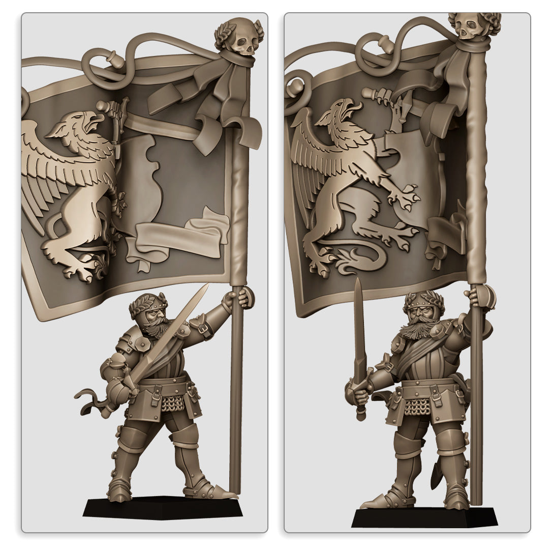 Sunland Battle Standard Bearer Fillers & Heroes - Highlands Miniatures