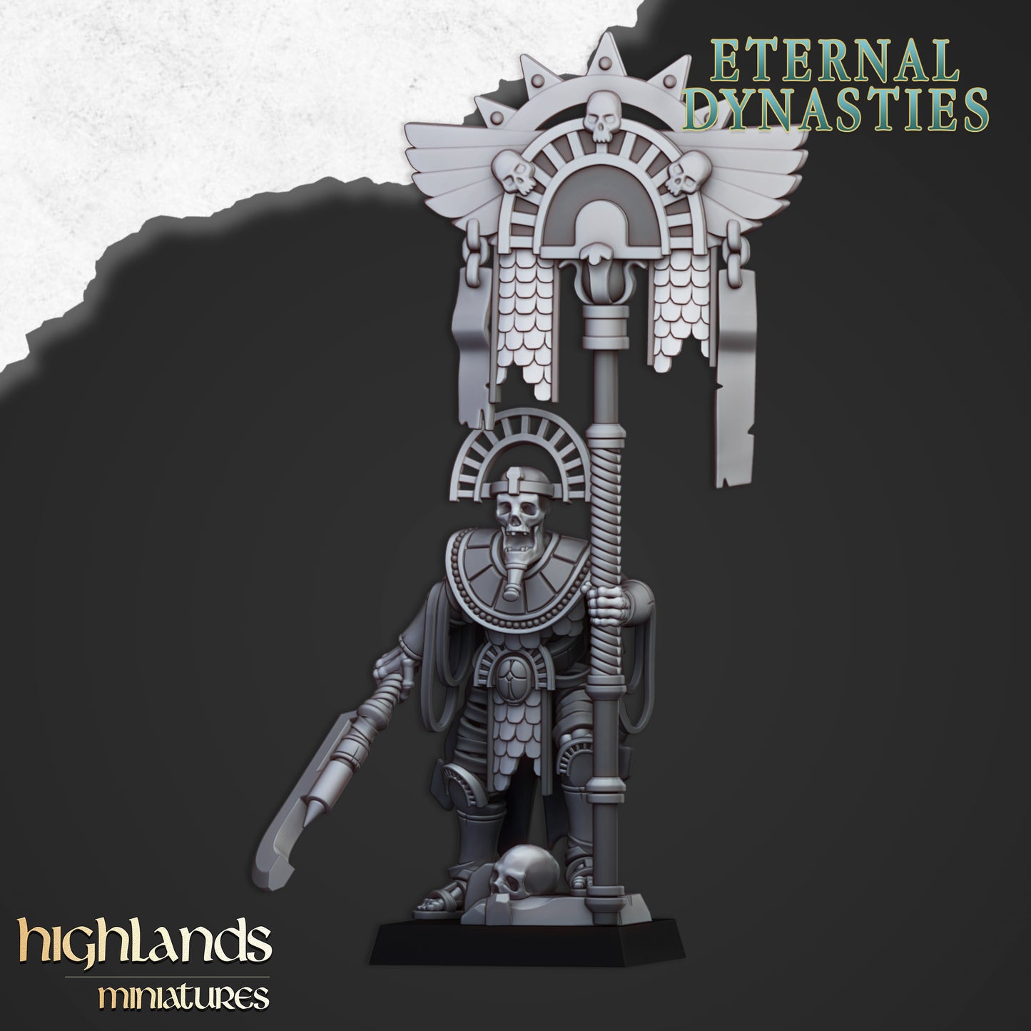 Eternal Dynasties Pharaoh Banner 1x- Highlands Miniatures