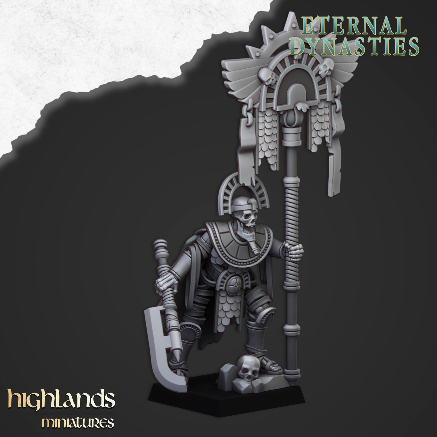 Eternal Dynasties Pharaoh Banner 1x- Highlands Miniatures