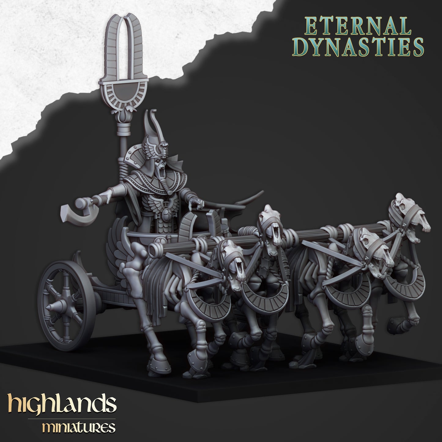 Eternal Pharaoh Chariots 1x - Highlands Miniatures