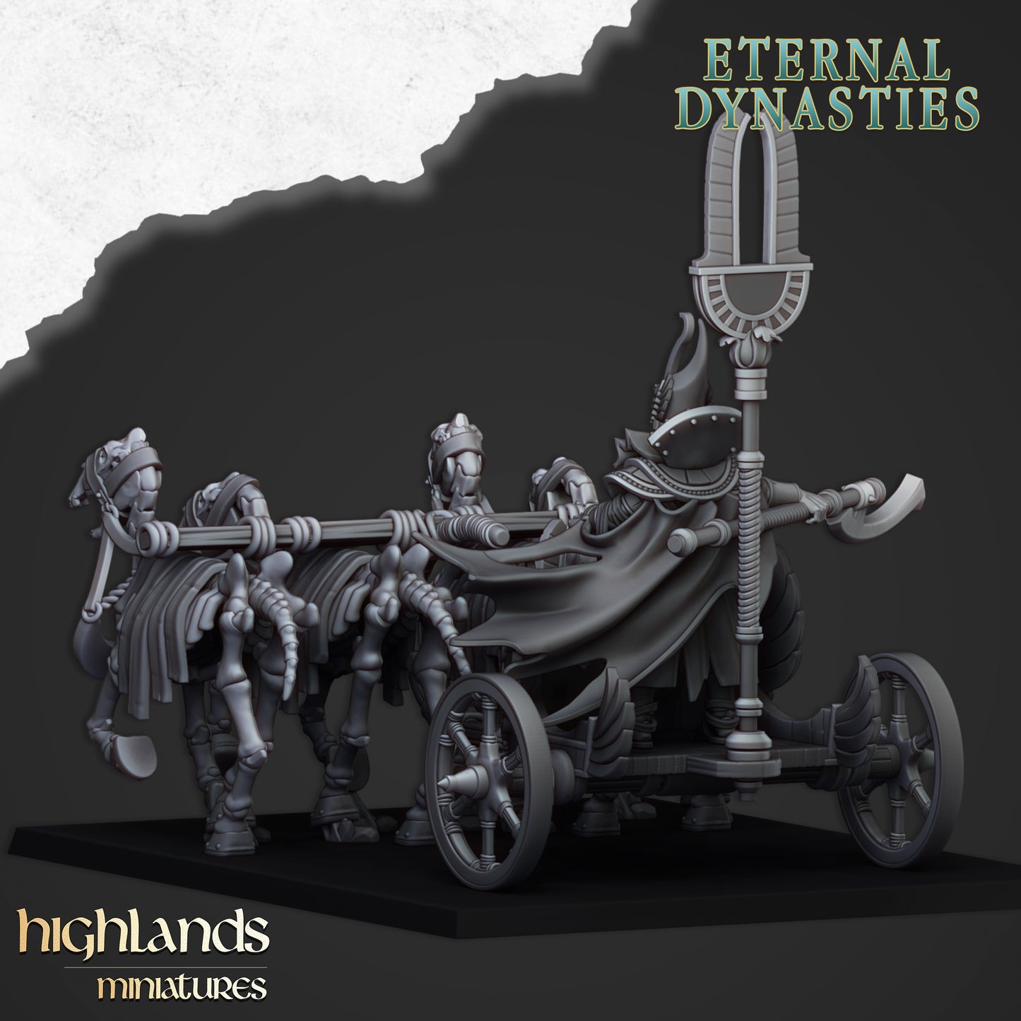Eternal Pharaoh Chariots 1x - Highlands Miniatures