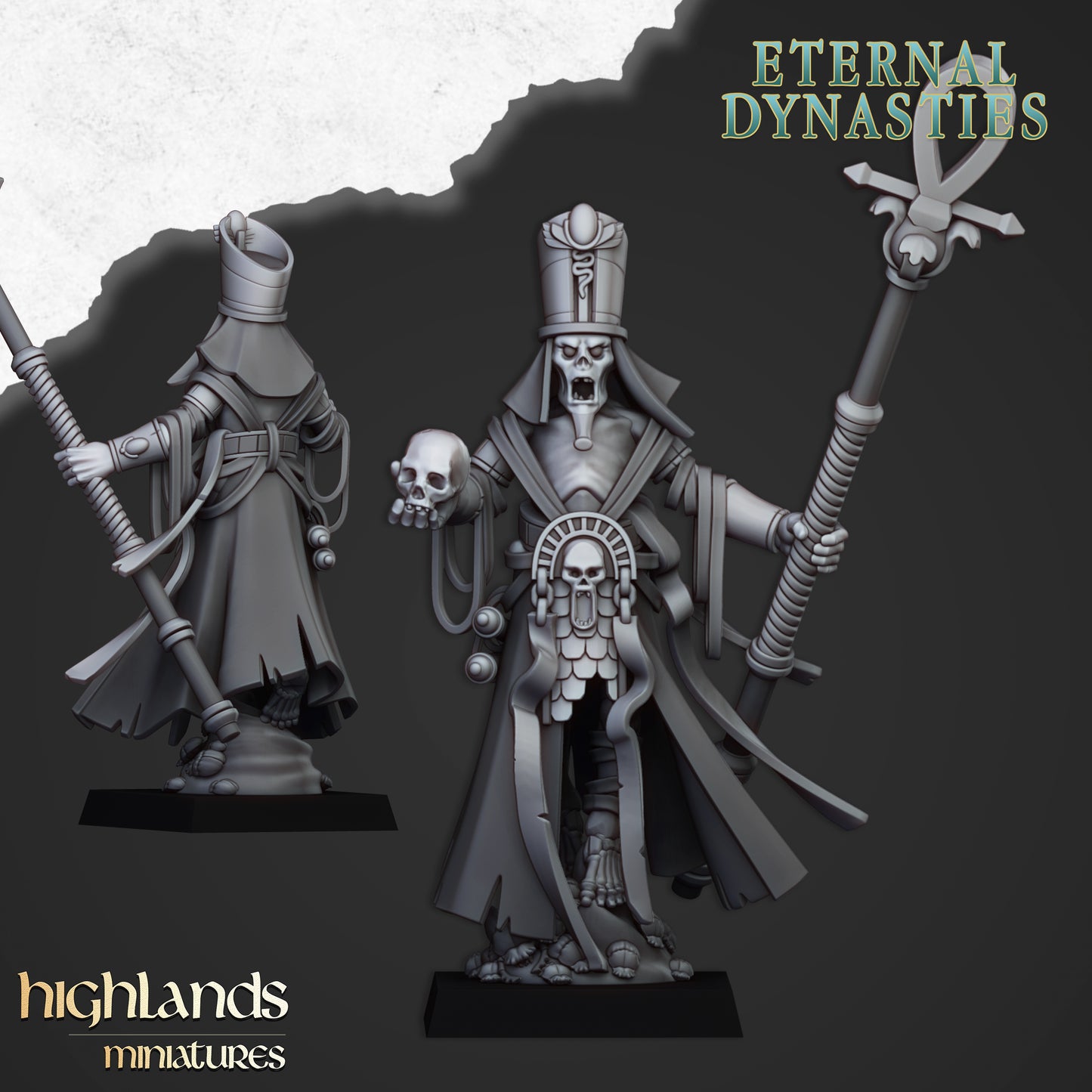 Eternal Dynasties Priest 1x- Highlands Miniatures
