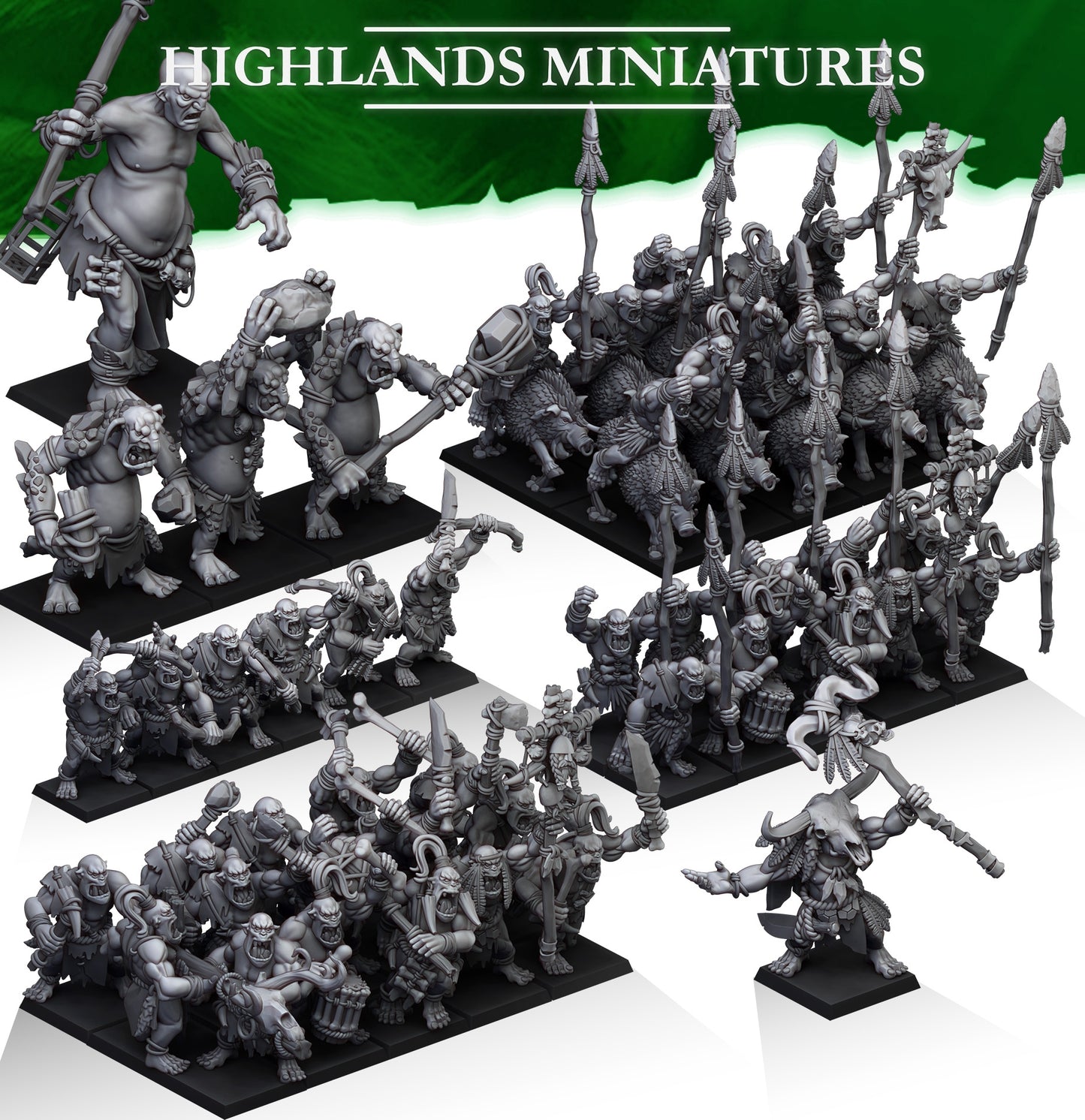 Orcs March 24 set - Highlands Miniatures