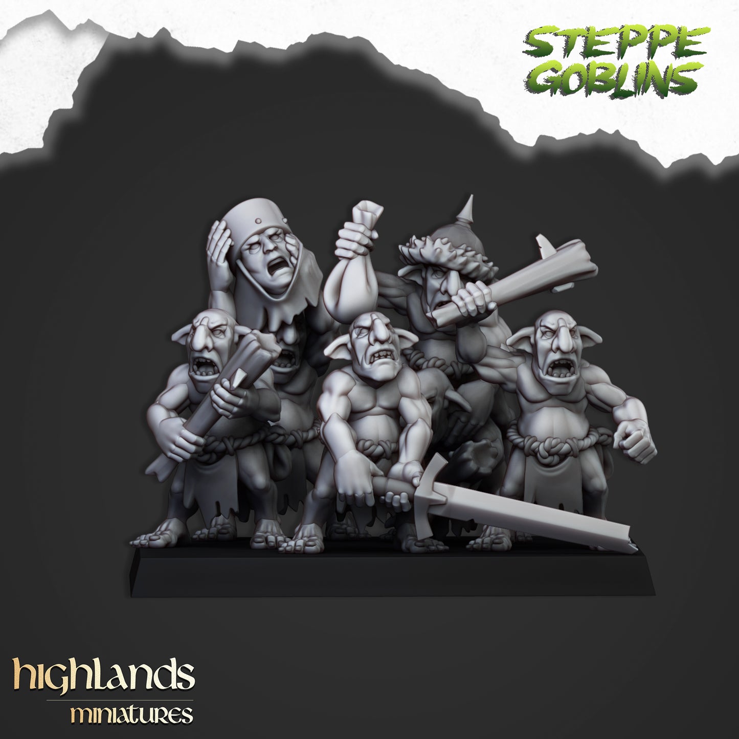 Steppe Goblins May 24 set - Highlands Miniatures