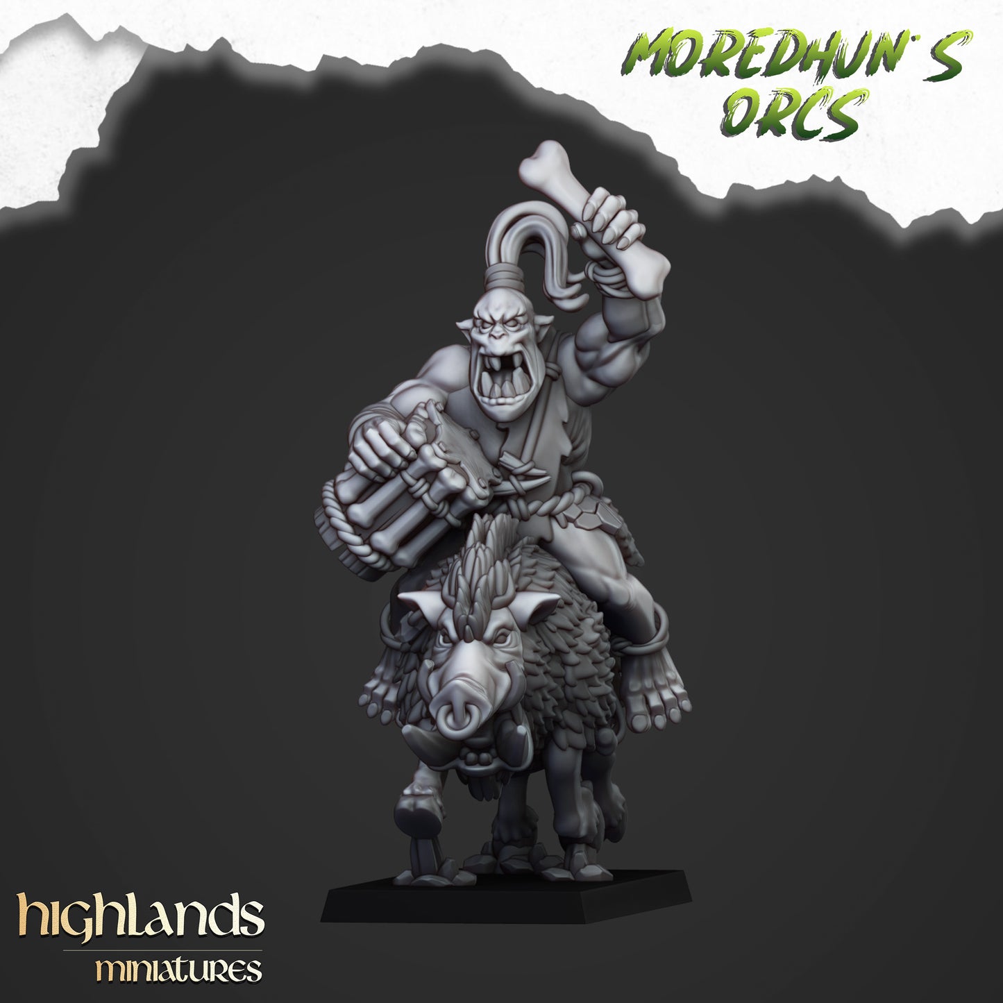 Mounted Cave Orcs 10x - Highlands Miniatures