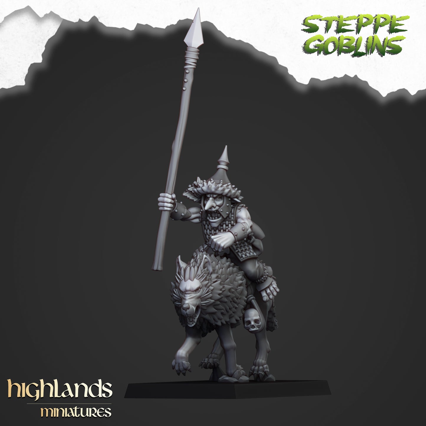 Mounted Steppe Goblins 8x - Highlands Miniatures