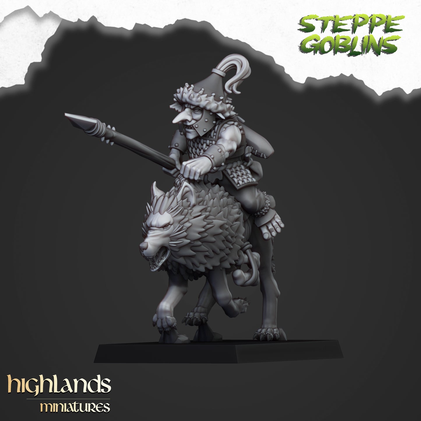 Mounted Steppe Goblins 8x - Highlands Miniatures