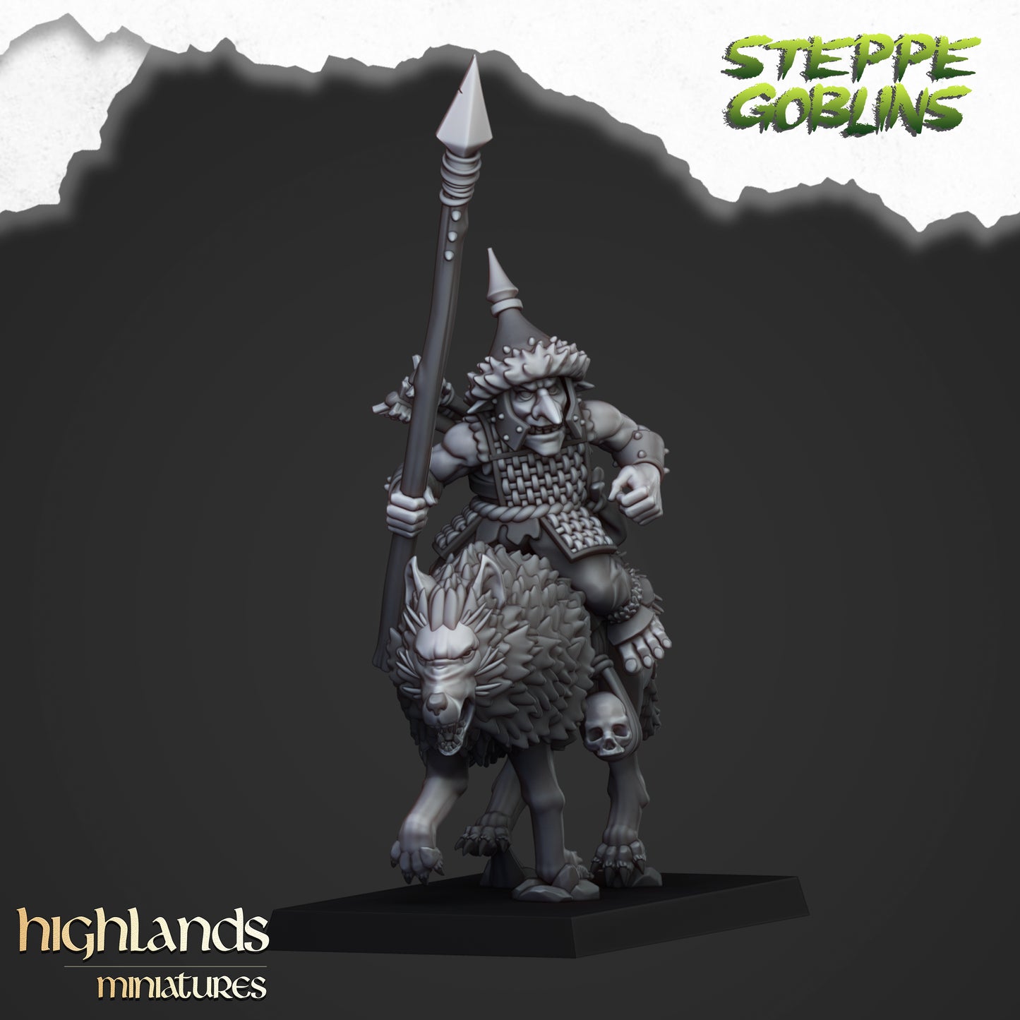 Mounted Steppe Goblins 8x - Highlands Miniatures