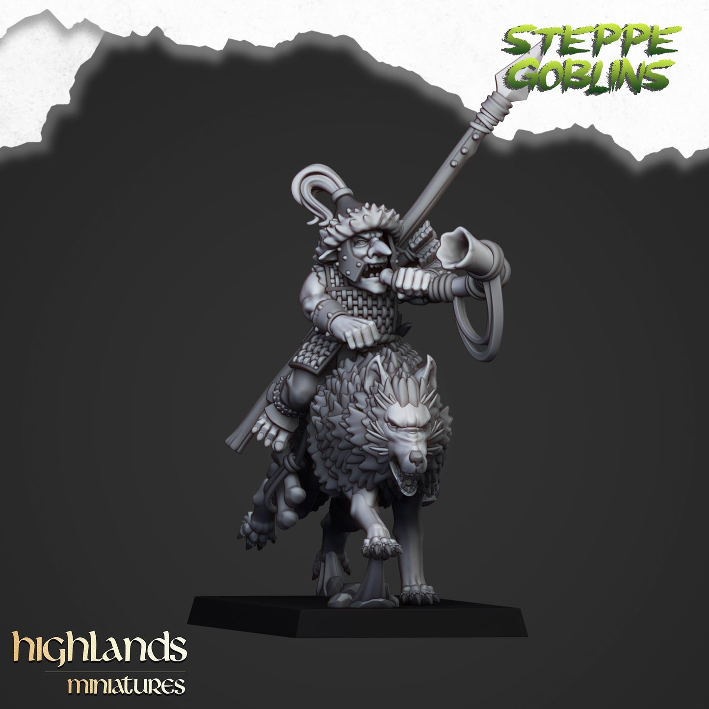 Mounted Steppe Goblins 8x - Highlands Miniatures