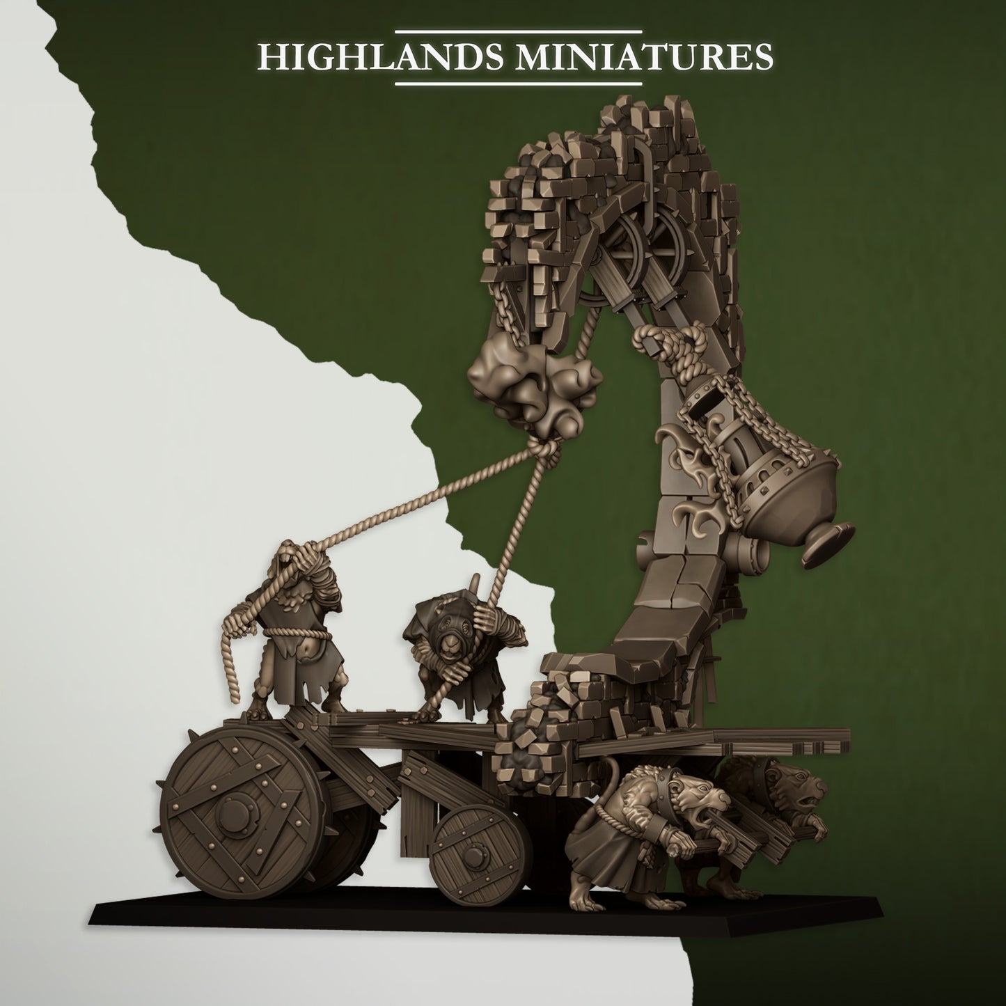Sewer Vermin Moving Sewer With Bell - Highlands Miniatures