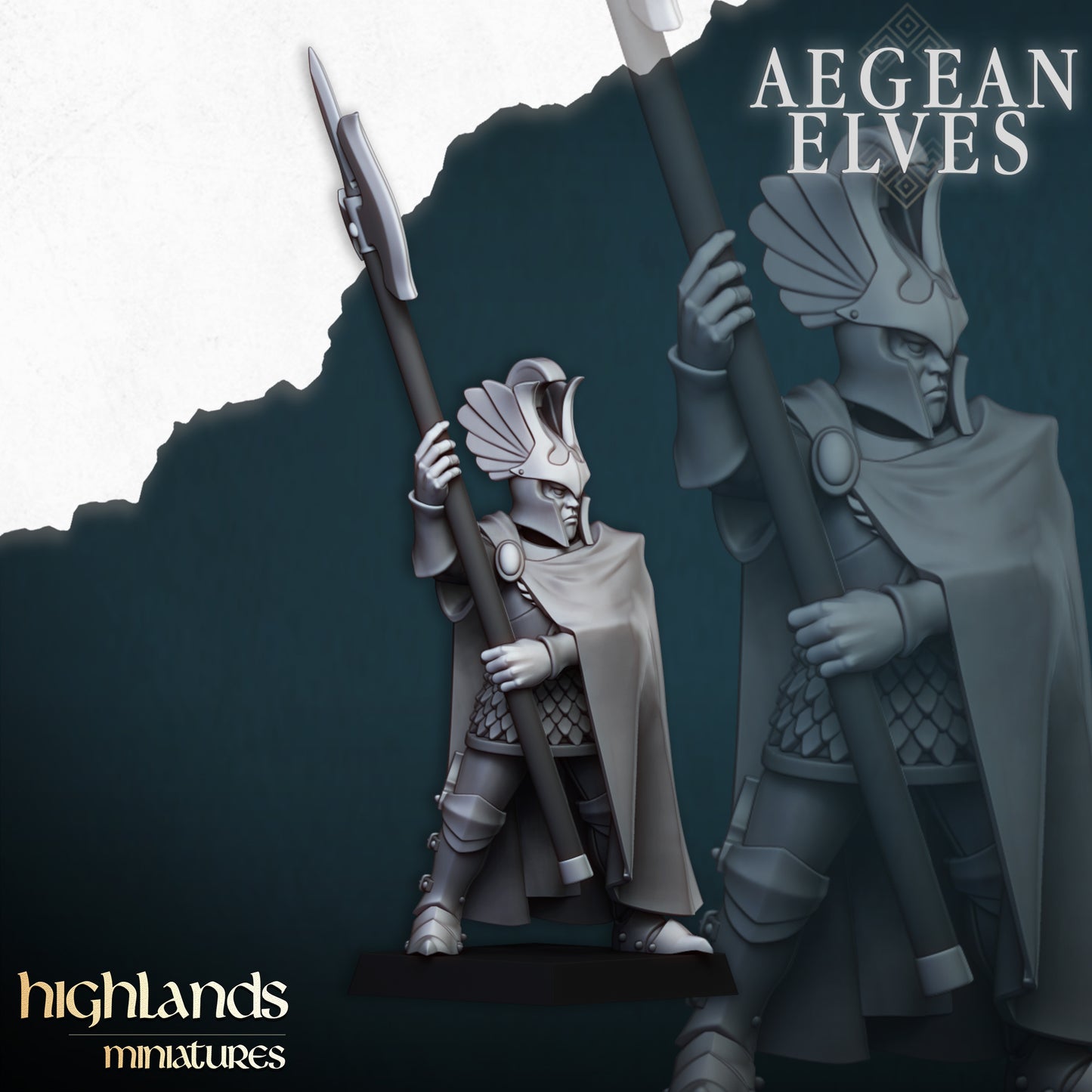 Aegean Elves Mycenaean Guard 15x - Highlands Miniatures