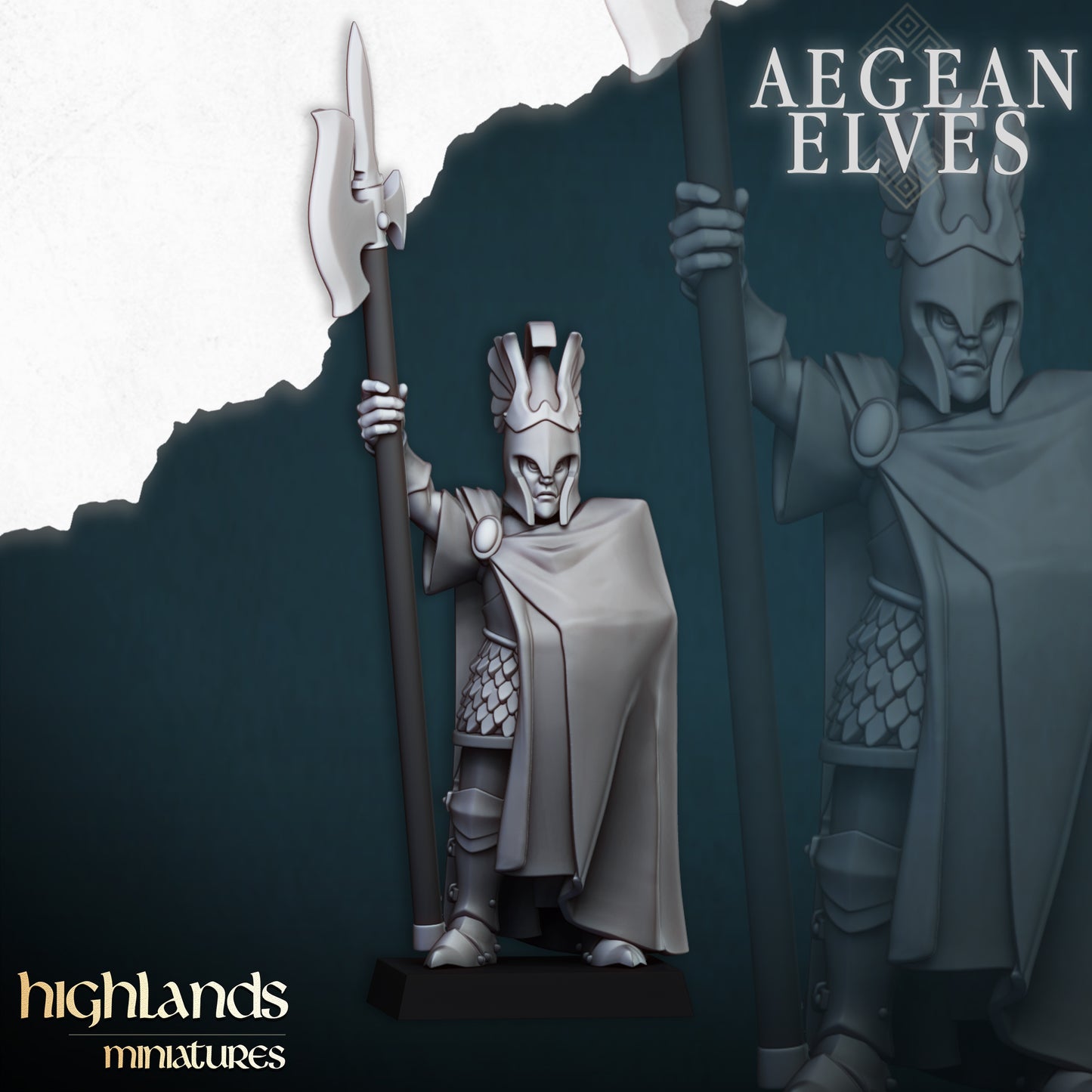 Aegean Elves Mycenaean Guard 15x - Highlands Miniatures