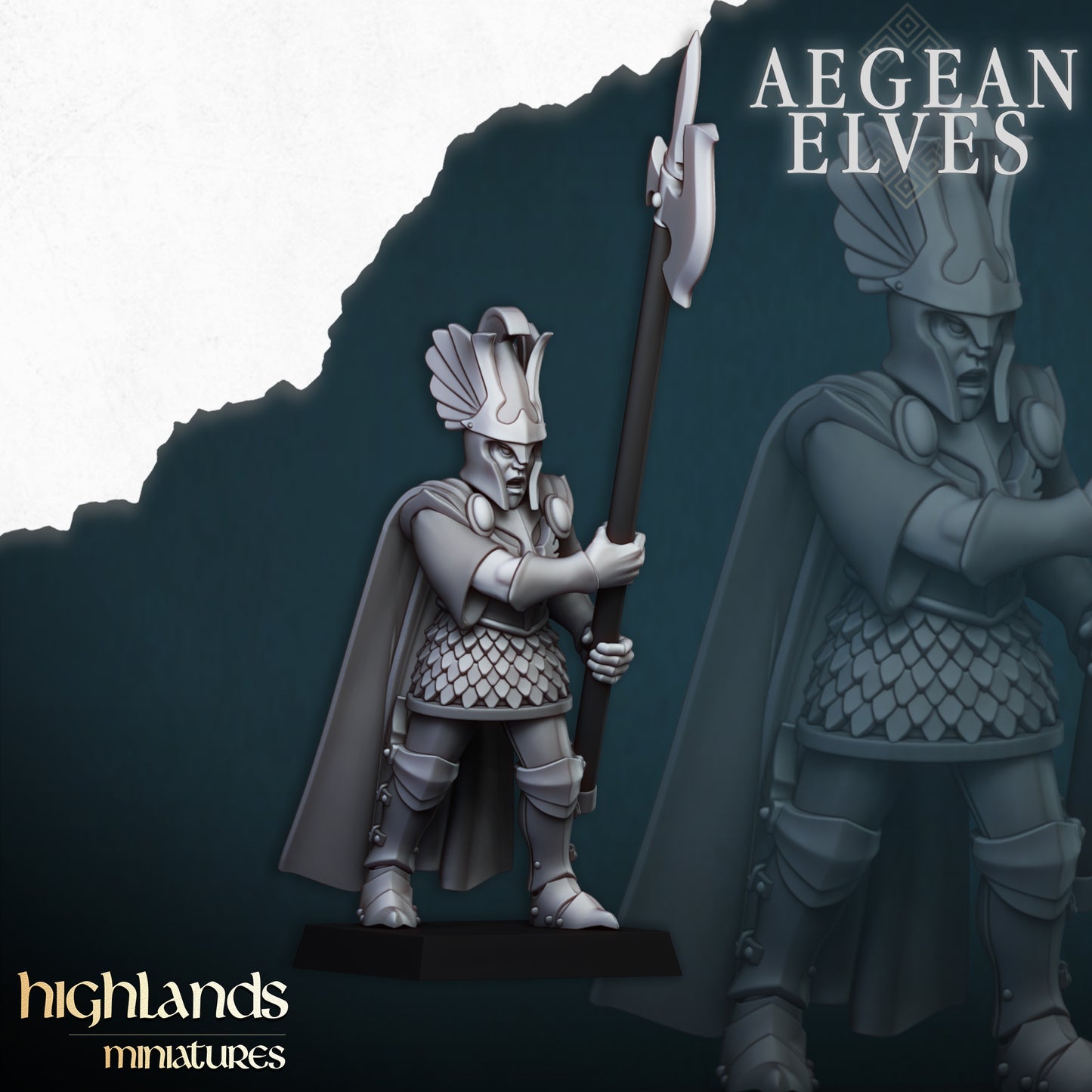 Aegean Elves Mycenaean Guard 15x - Highlands Miniatures