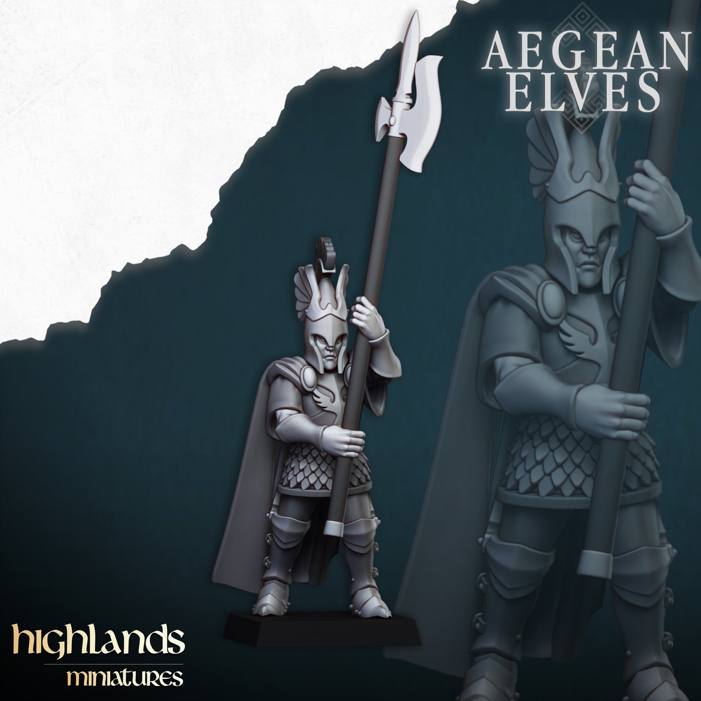 Aegean Elves Mycenaean Guard 15x - Highlands Miniatures