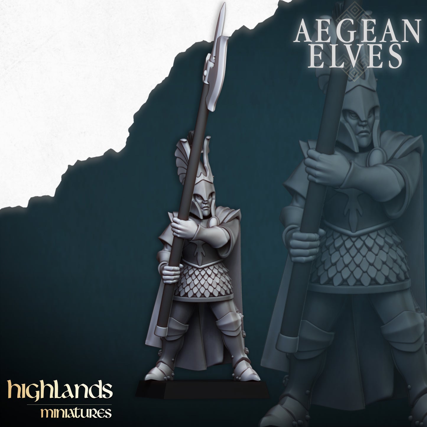 Aegean Elves Mycenaean Guard 15x - Highlands Miniatures