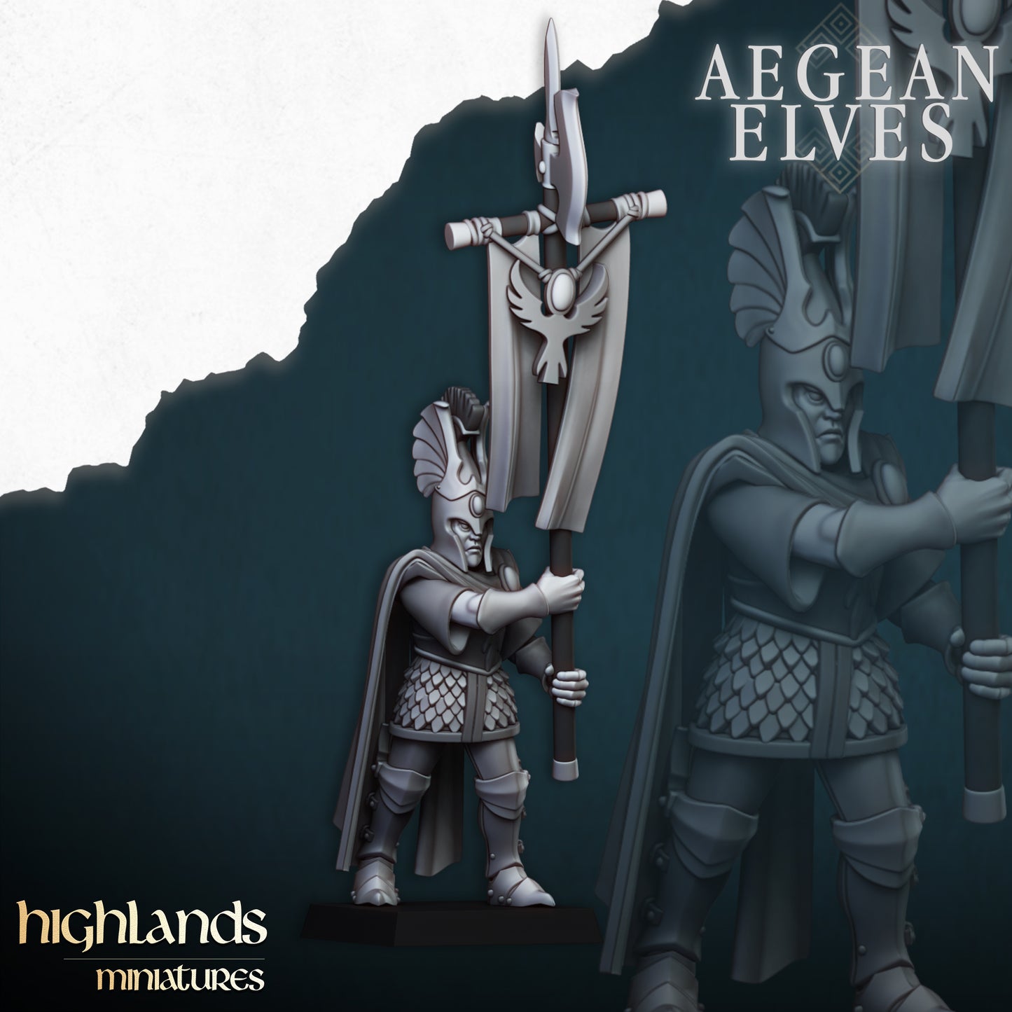Aegean Elves Mycenaean Guard 15x - Highlands Miniatures