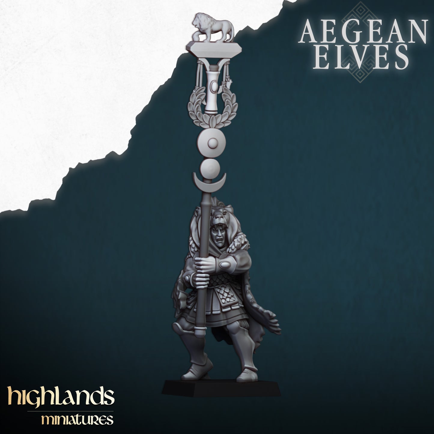 Aegean Elves Nemean Lions 10x - Highlands Miniatures