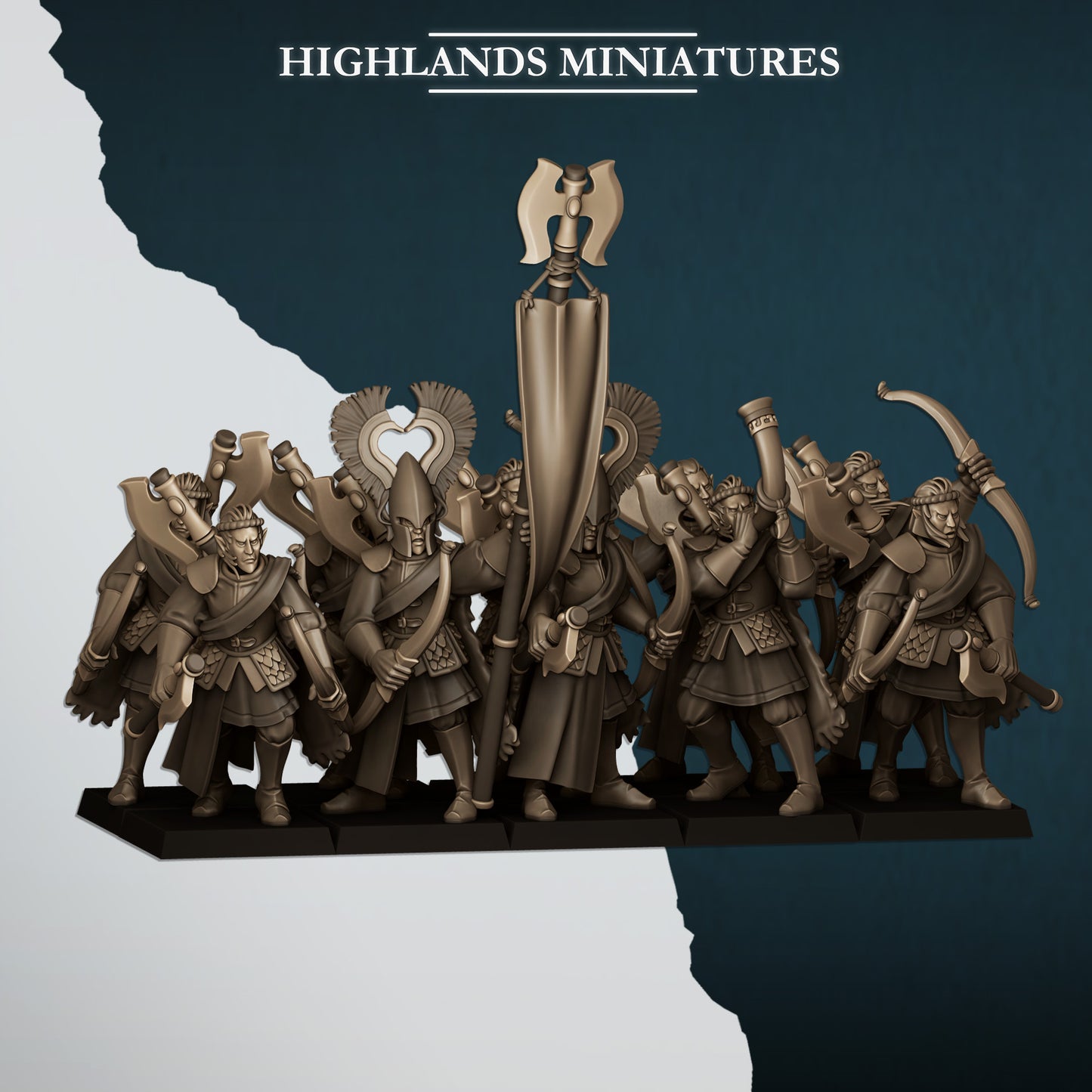 Aegean Nemean Lions with Bows - Highlands Miniatures