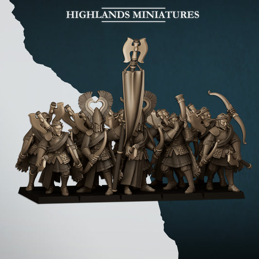 Aegean Nemean Lions with Bows  - Highlands Miniatures