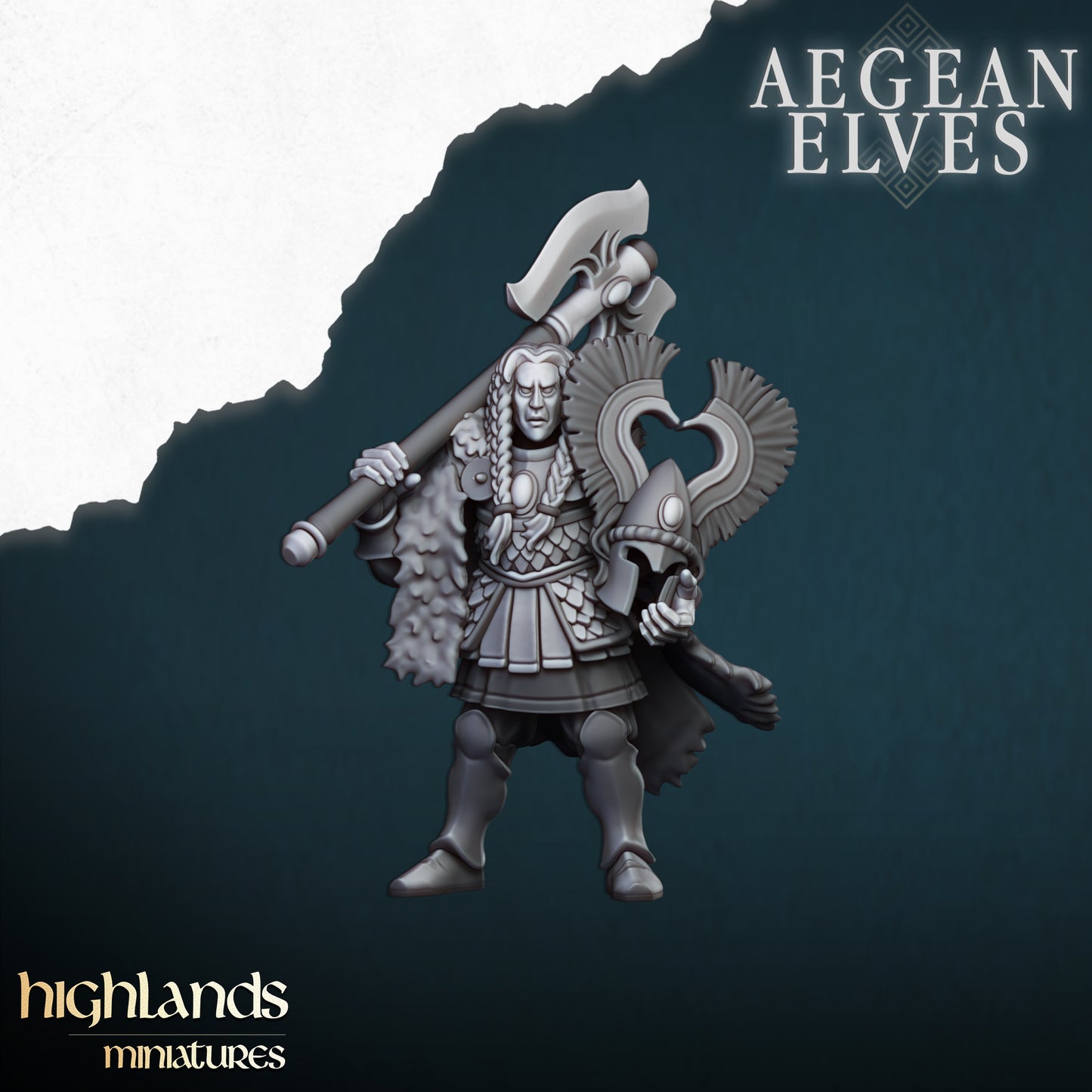 Aegean Elves Nemean Lions Chariot- Highlands Miniatures