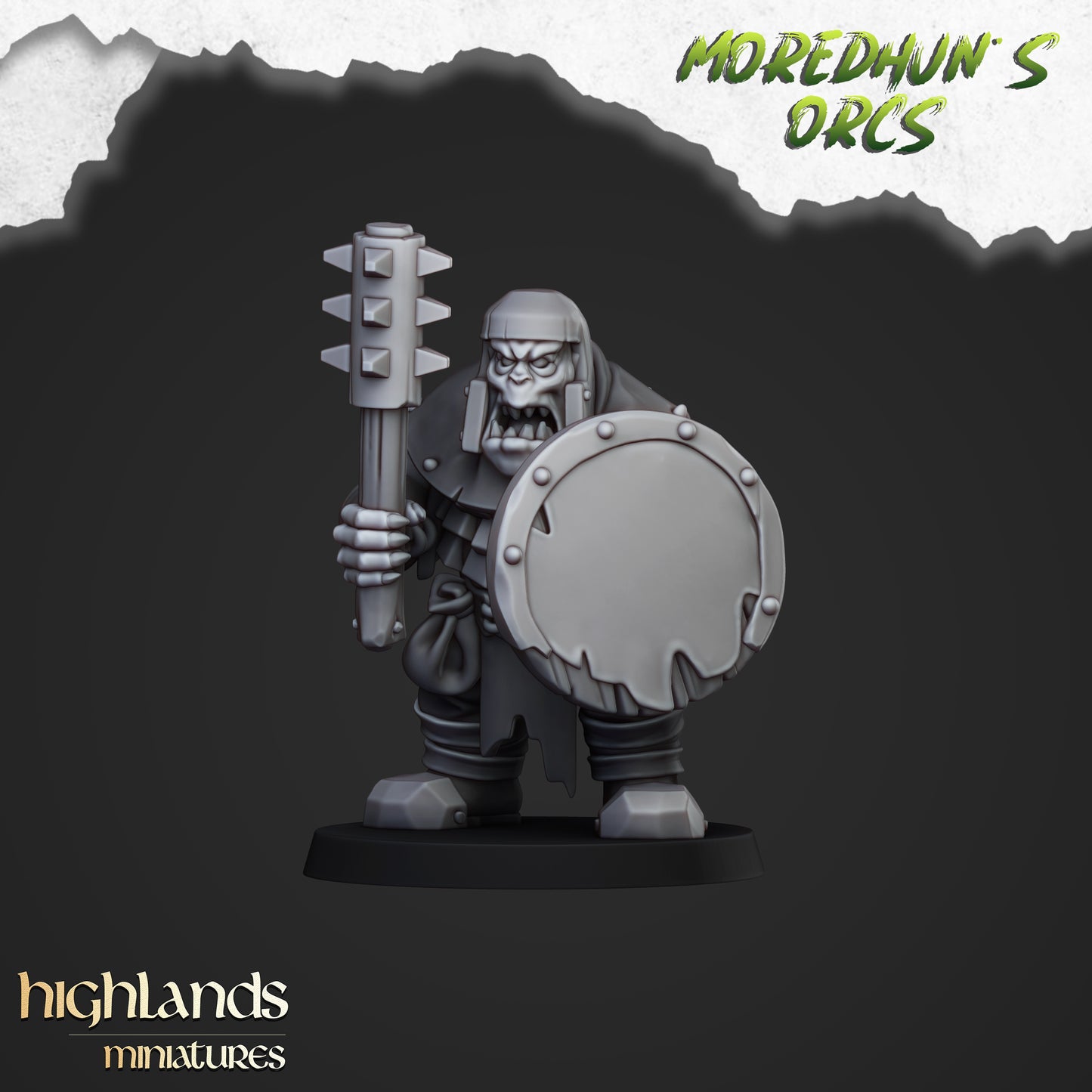 Orc Warriors with hand weapons 15x- Highlands Miniatures