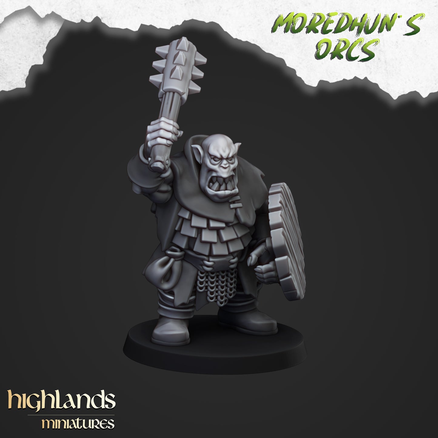 Orc Warriors with hand weapons 15x- Highlands Miniatures